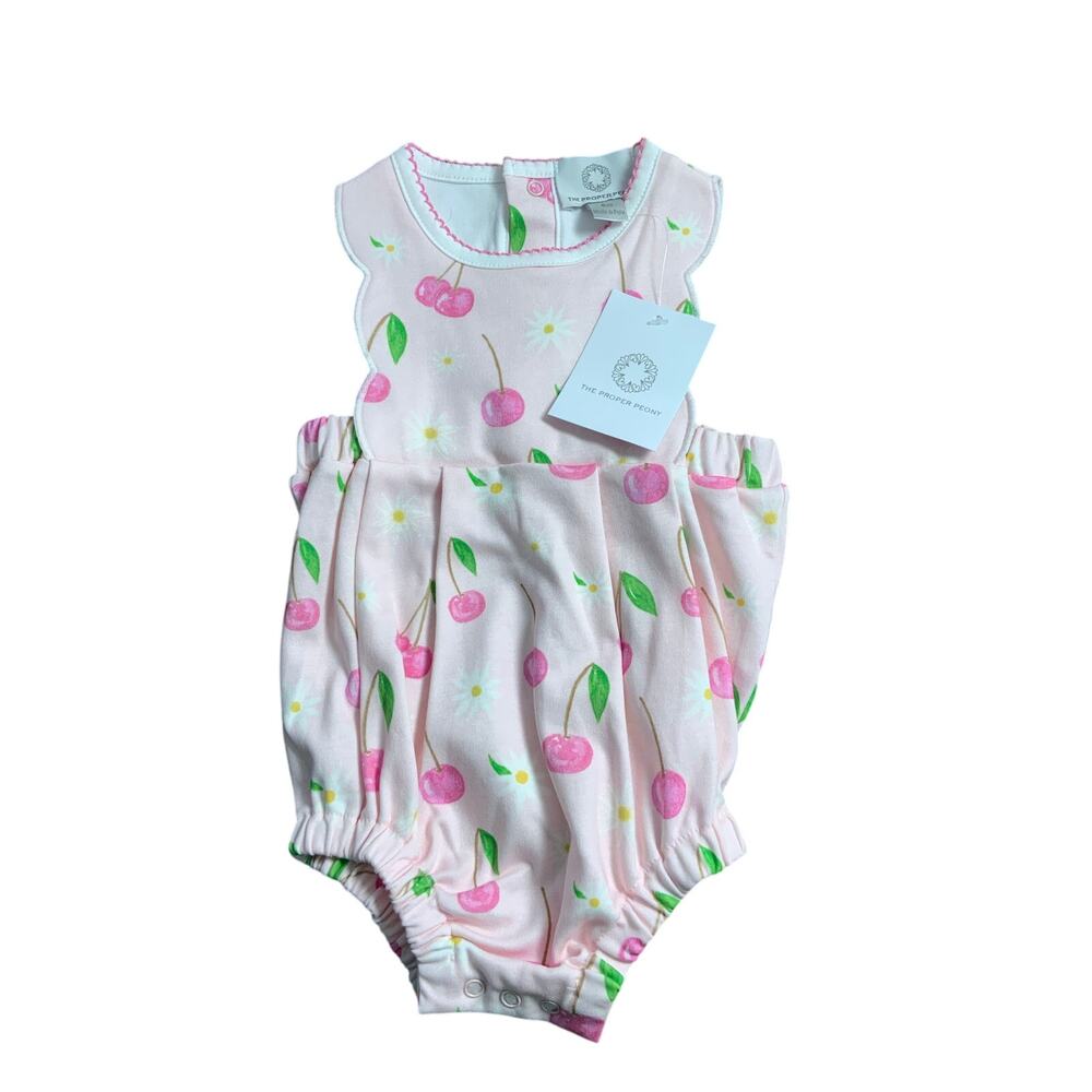 The Proper Peony The Cherry‎ Bloom Girl Bubble NWT size 6mo